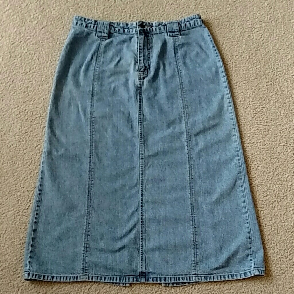 DONATED Kim Rogers denim jean skirt